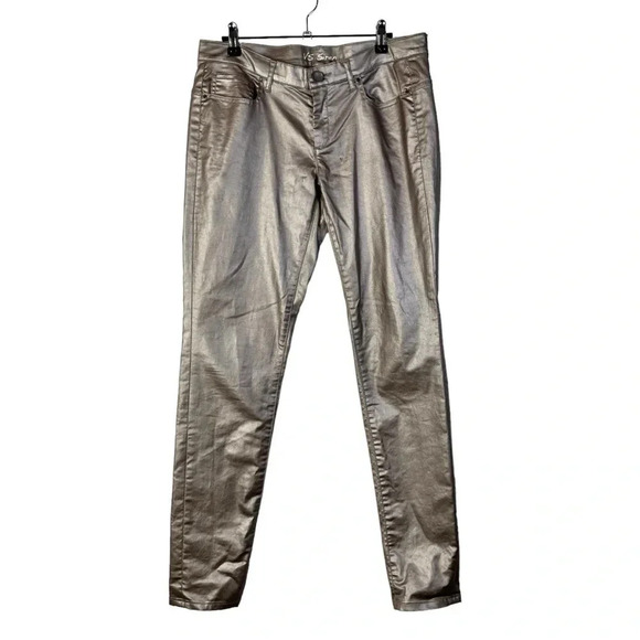 London Jeans VS Siren Rose Gold Coated Skinny Jeans 10 - Picture 1 of 5